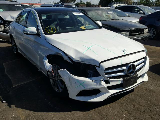 55SWF4JB8FU085260 - 2015 MERCEDES-BENZ C 300 WHITE photo 1