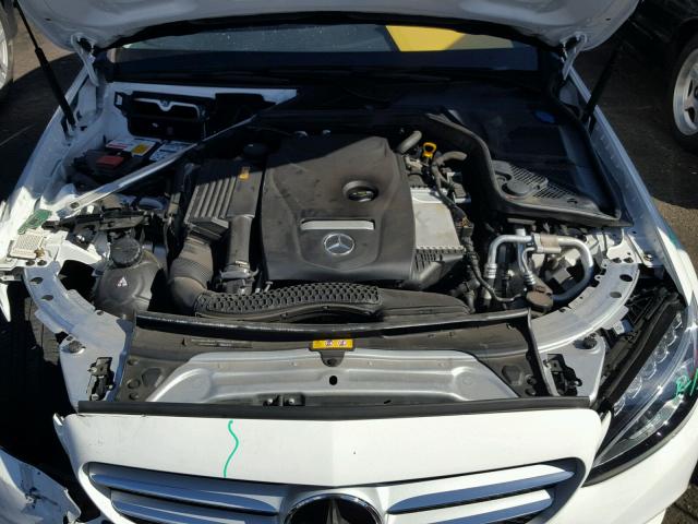 55SWF4JB8FU085260 - 2015 MERCEDES-BENZ C 300 WHITE photo 7