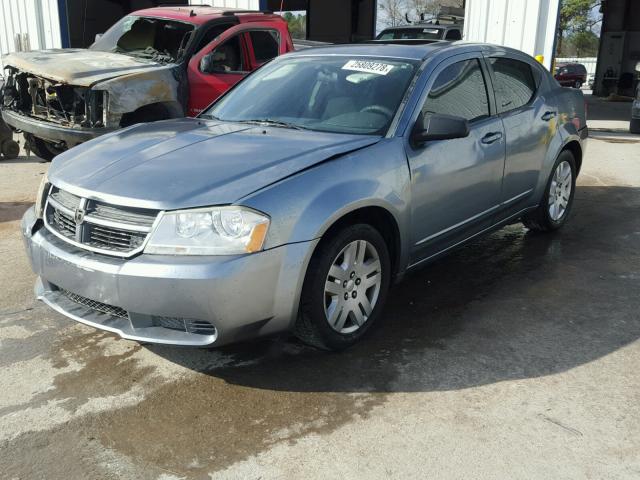 1B3LC46KX8N612419 - 2008 DODGE AVENGER SE BLUE photo 2