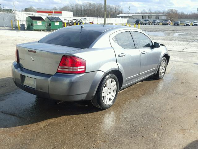 1B3LC46KX8N612419 - 2008 DODGE AVENGER SE BLUE photo 4