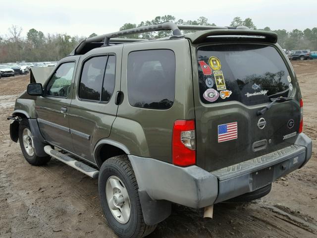 5N1ED28T43C696672 - 2003 NISSAN XTERRA XE GREEN photo 3