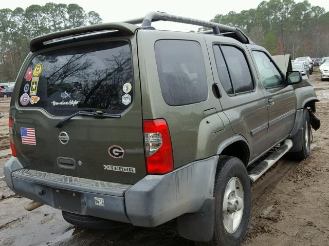 5N1ED28T43C696672 - 2003 NISSAN XTERRA XE GREEN photo 4