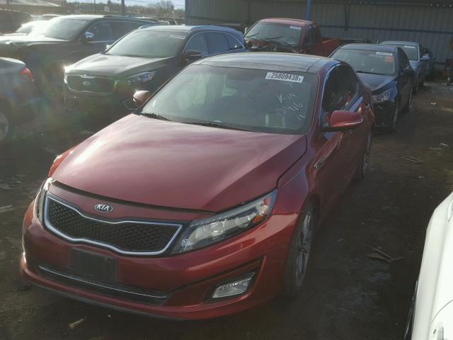 5XXGR4A60EG346733 - 2014 KIA OPTIMA SX RED photo 2