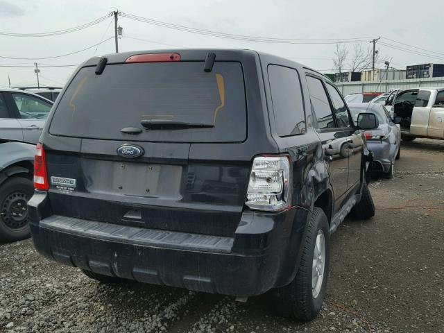 1FMCU0C71BKC09230 - 2011 FORD ESCAPE XLS BLACK photo 4