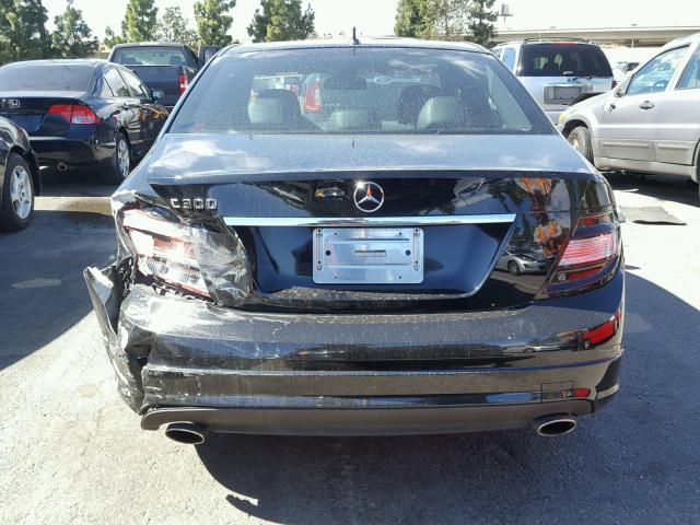 WDDGF5EB3BA459076 - 2011 MERCEDES-BENZ C 300 BLACK photo 9