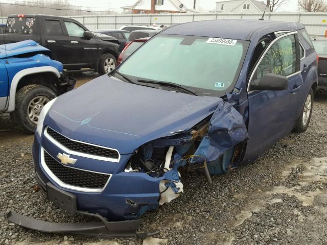 2CNFLCEW1A6294237 - 2010 CHEVROLET EQUINOX LS BLUE photo 2