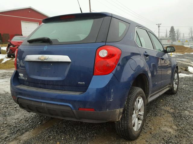 2CNFLCEW1A6294237 - 2010 CHEVROLET EQUINOX LS BLUE photo 4