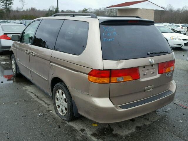 5FNRL18913B060723 - 2003 HONDA ODYSSEY EX TAN photo 3