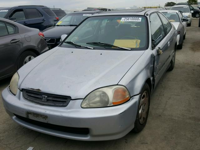 1HGEJ8146VL132674 - 1997 HONDA CIVIC EX SILVER photo 2