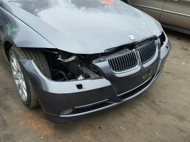 WBAVD53577A007382 - 2007 BMW 335 XI GRAY photo 9
