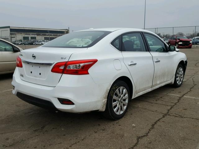 3N1AB7AP8GL641304 - 2016 NISSAN SENTRA S WHITE photo 4