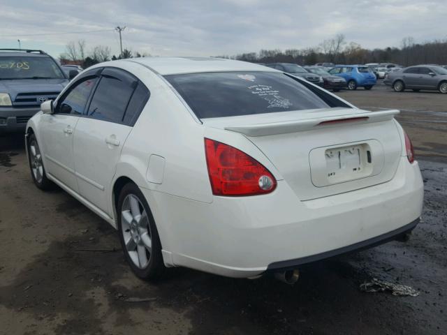 1N4BA41E68C821837 - 2008 NISSAN MAXIMA SE WHITE photo 3