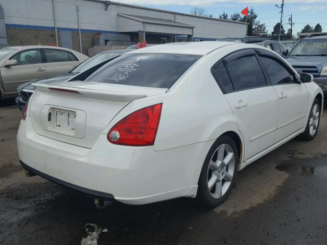 1N4BA41E68C821837 - 2008 NISSAN MAXIMA SE WHITE photo 4