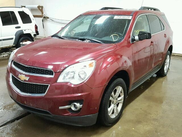 2CNALPEW5A6287390 - 2010 CHEVROLET EQUINOX LT MAROON photo 2