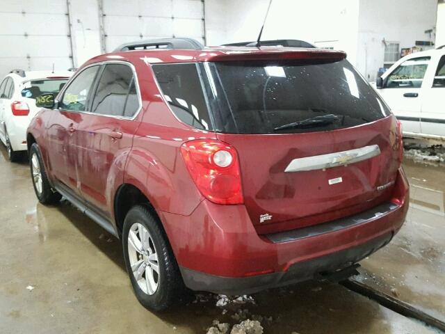 2CNALPEW5A6287390 - 2010 CHEVROLET EQUINOX LT MAROON photo 3