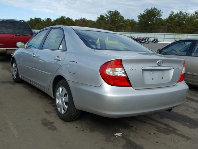 4T1BE32K12U008805 - 2002 TOYOTA CAMRY LE GRAY photo 3