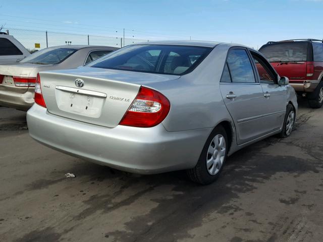 4T1BE32K12U008805 - 2002 TOYOTA CAMRY LE GRAY photo 4
