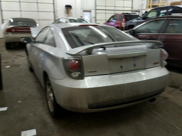 JTDDY32T1Y0027965 - 2000 TOYOTA CELICA GT- SILVER photo 3