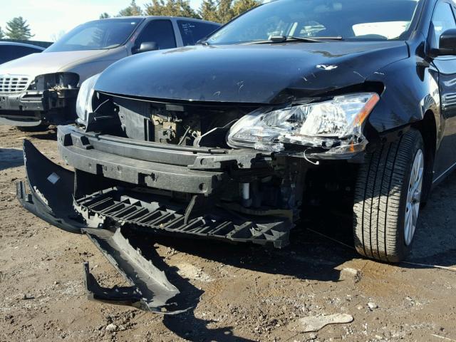 1N4AB7AP1DN907597 - 2013 NISSAN SENTRA S BLACK photo 9