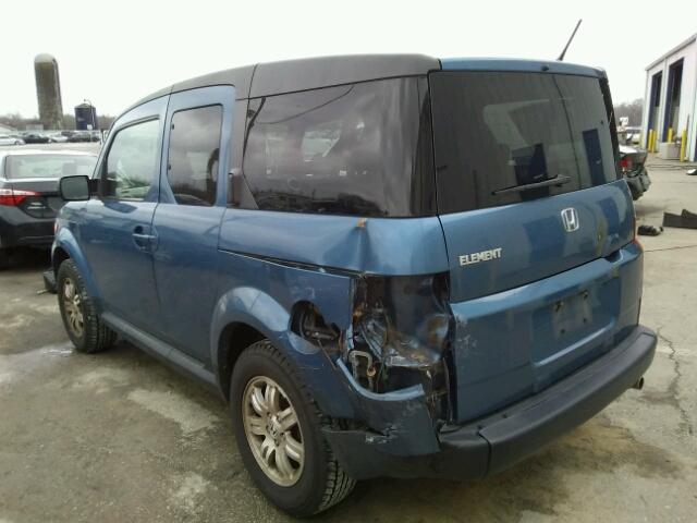 5J6YH18776L010724 - 2006 HONDA ELEMENT EX BLUE photo 3