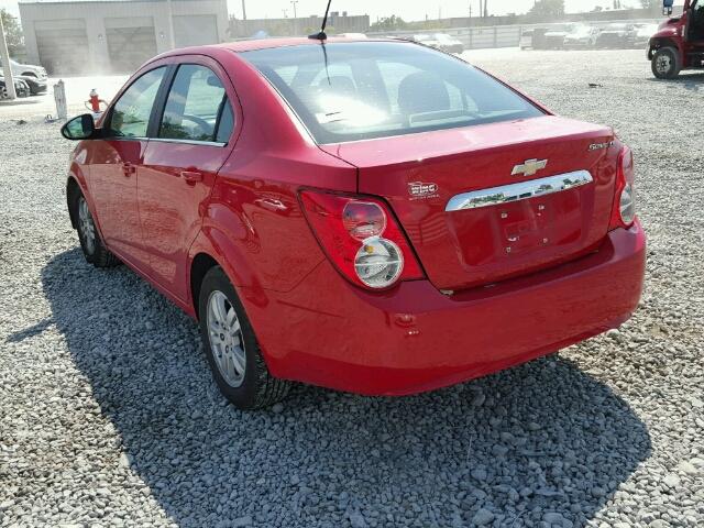 1G1JC5SH8C4121411 - 2012 CHEVROLET SONIC LT RED photo 3