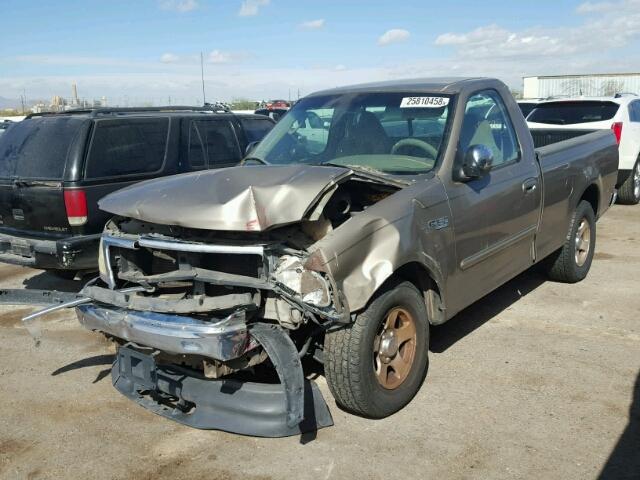 1FTRF17282NB95905 - 2002 FORD F150 GOLD photo 2