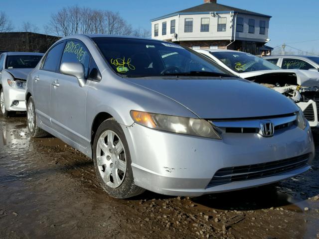 1HGFA165X7L046963 - 2007 HONDA CIVIC LX SILVER photo 1