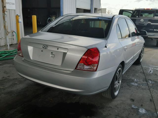 KMHDN46D25U991248 - 2005 HYUNDAI ELANTRA GL SILVER photo 4