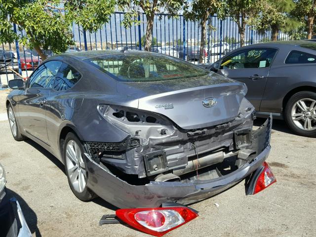 KMHHT6KD9BU045135 - 2011 HYUNDAI GENESIS CO GRAY photo 3