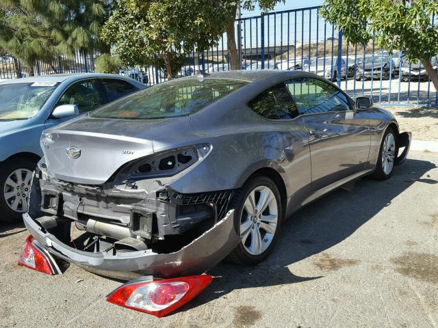 KMHHT6KD9BU045135 - 2011 HYUNDAI GENESIS CO GRAY photo 4