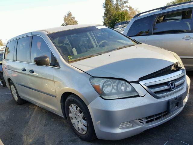 5FNRL38256B087135 - 2006 HONDA ODYSSEY LX SILVER photo 1