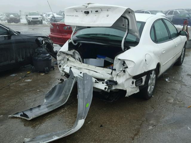 1FAFP56U16A136210 - 2006 FORD TAURUS SEL WHITE photo 4