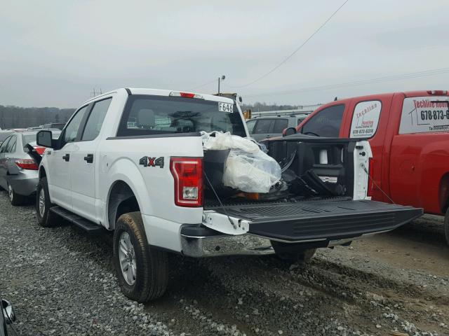 1FTEW1EF3HFB41922 - 2017 FORD F150 SUPER WHITE photo 3