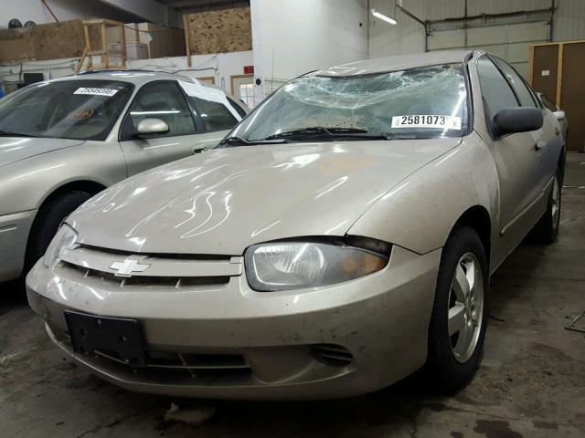 1G1JF52F437256597 - 2003 CHEVROLET CAVALIER L TAN photo 2