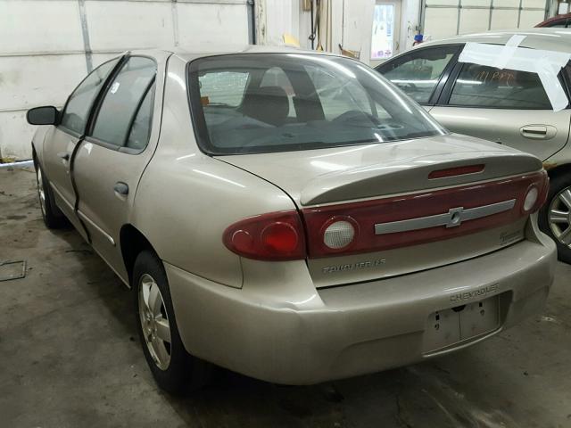 1G1JF52F437256597 - 2003 CHEVROLET CAVALIER L TAN photo 3