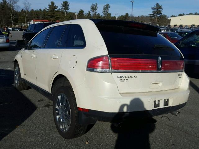 2LMDU88C58BJ05274 - 2008 LINCOLN MKX WHITE photo 3