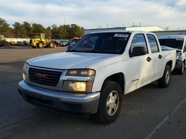 1GTCS136348175587 - 2004 GMC CANYON WHITE photo 2