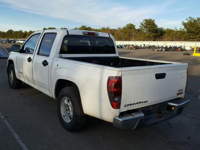 1GTCS136348175587 - 2004 GMC CANYON WHITE photo 3