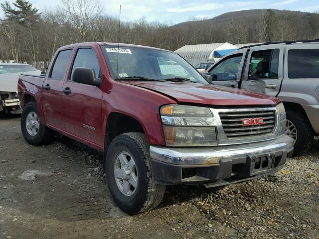 1GTDT136258110801 - 2005 GMC CANYON RED photo 1