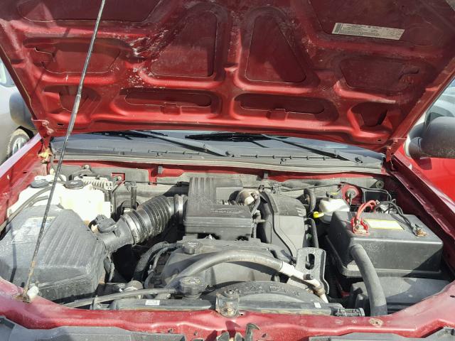 1GTDT136258110801 - 2005 GMC CANYON RED photo 7