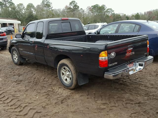 5TEVL52N04Z345215 - 2004 TOYOTA TACOMA XTR BLACK photo 3