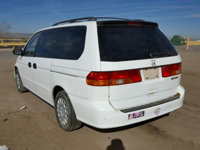 2HKRL18512H500386 - 2002 HONDA ODYSSEY LX WHITE photo 3