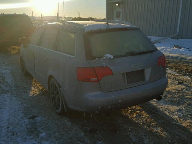 WAUKF78E57A146640 - 2007 AUDI A4 2.0T AV SILVER photo 3