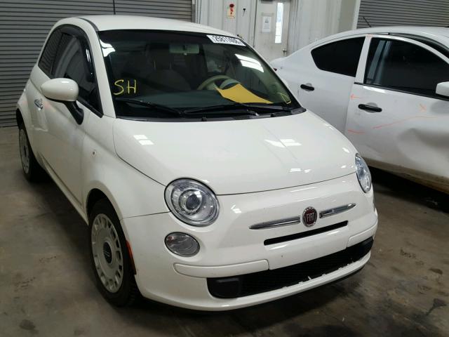 3C3CFFAR0DT747364 - 2013 FIAT 500 POP WHITE photo 1