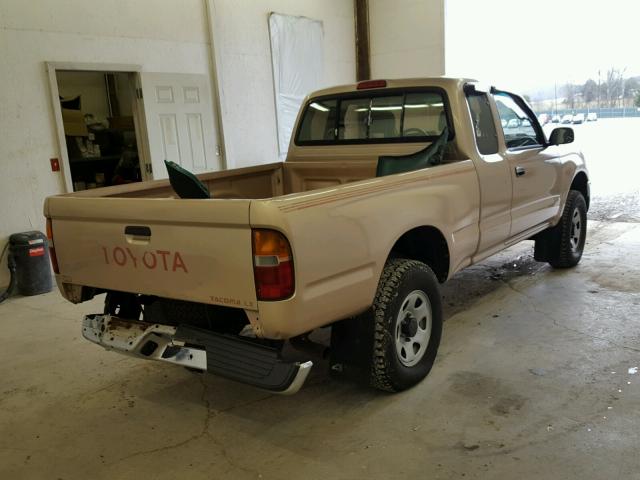 4TAWN72N1TZ091174 - 1996 TOYOTA TACOMA XTR GOLD photo 4