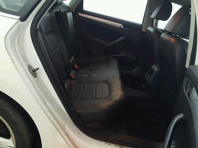 1VWBP7A34CC009404 - 2012 VOLKSWAGEN PASSAT SE WHITE photo 6