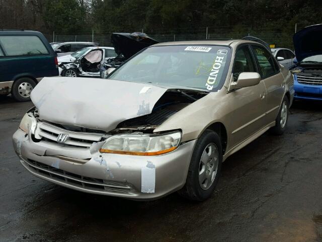 1HGCG16532A033316 - 2002 HONDA ACCORD EX TAN photo 2