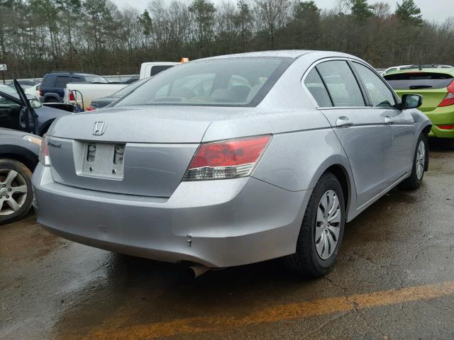 1HGCP2F35AA008632 - 2010 HONDA ACCORD LX SILVER photo 4