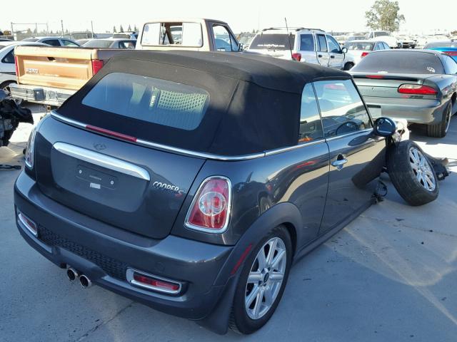 WMWZP3C59BTX83233 - 2011 MINI COOPER S GRAY photo 4