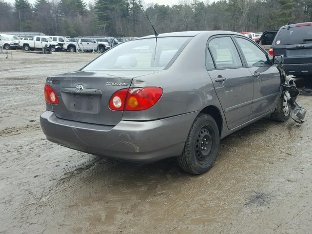 2T1BR38E04C250267 - 2004 TOYOTA COROLLA CE GRAY photo 4